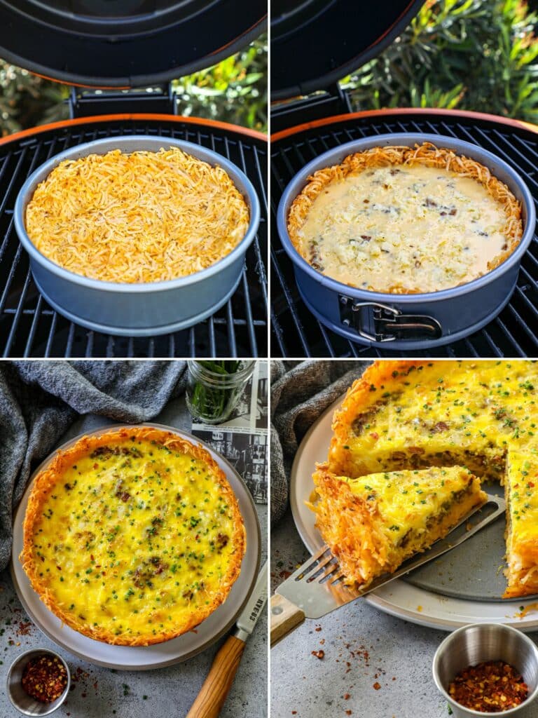 Steps for making smoked breakfast casserole