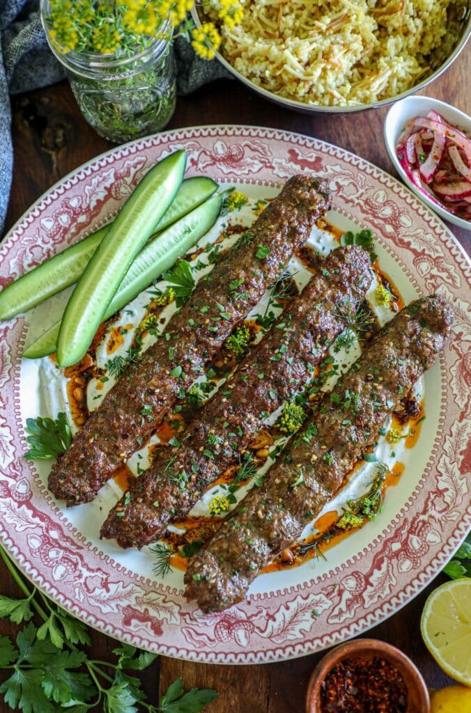 Armenian Kofta Kebab in a pita