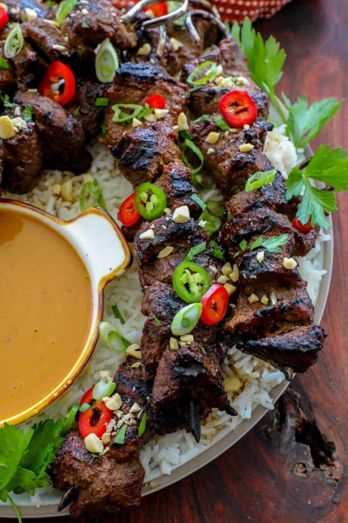 Grilled Beef Satay Skewers
