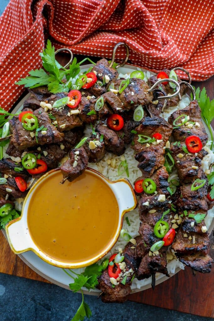 Grilled Beef Satay Skewers