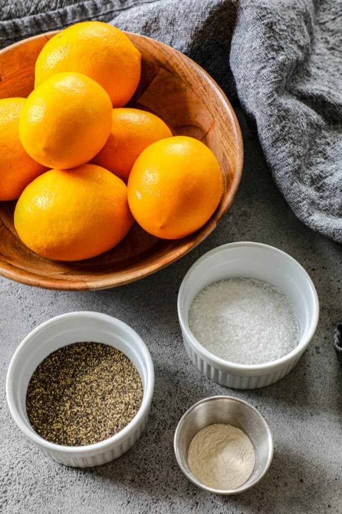 Lemon Pepper Seasoning Recipe ingredients