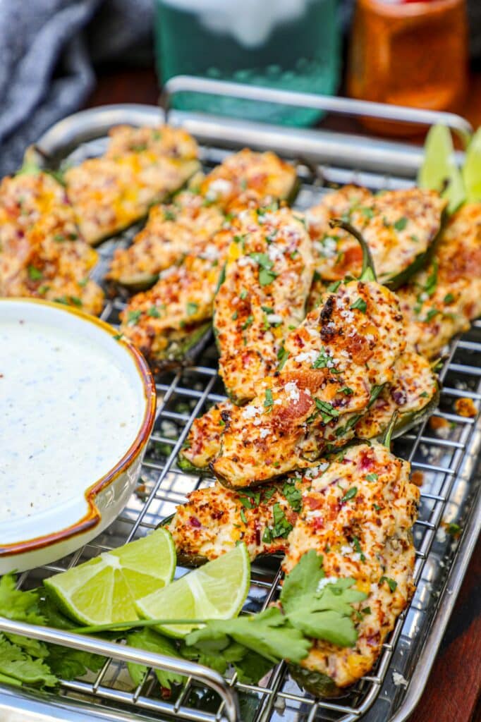 Mexican Street Corn Jalapeno Poppers