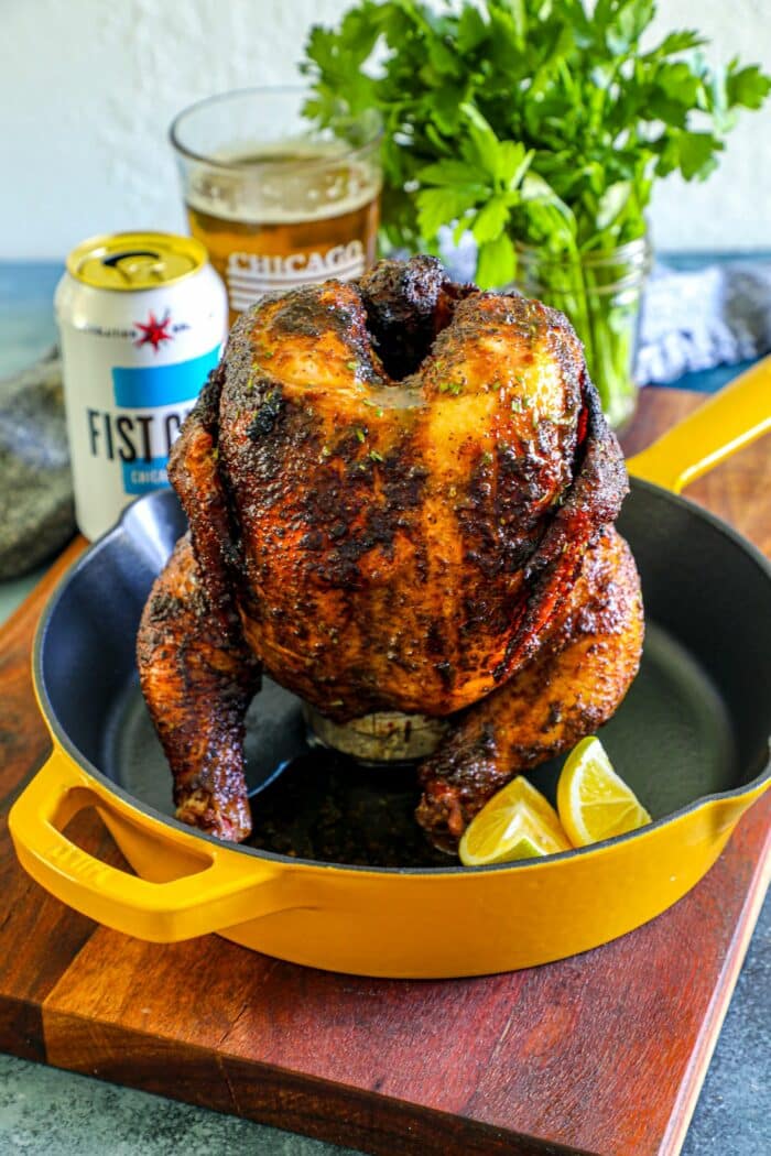 Smoked Beer Can Chicken Recipe