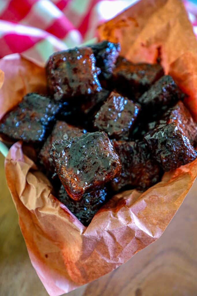 Smoked Pork Belly Burnt Ends