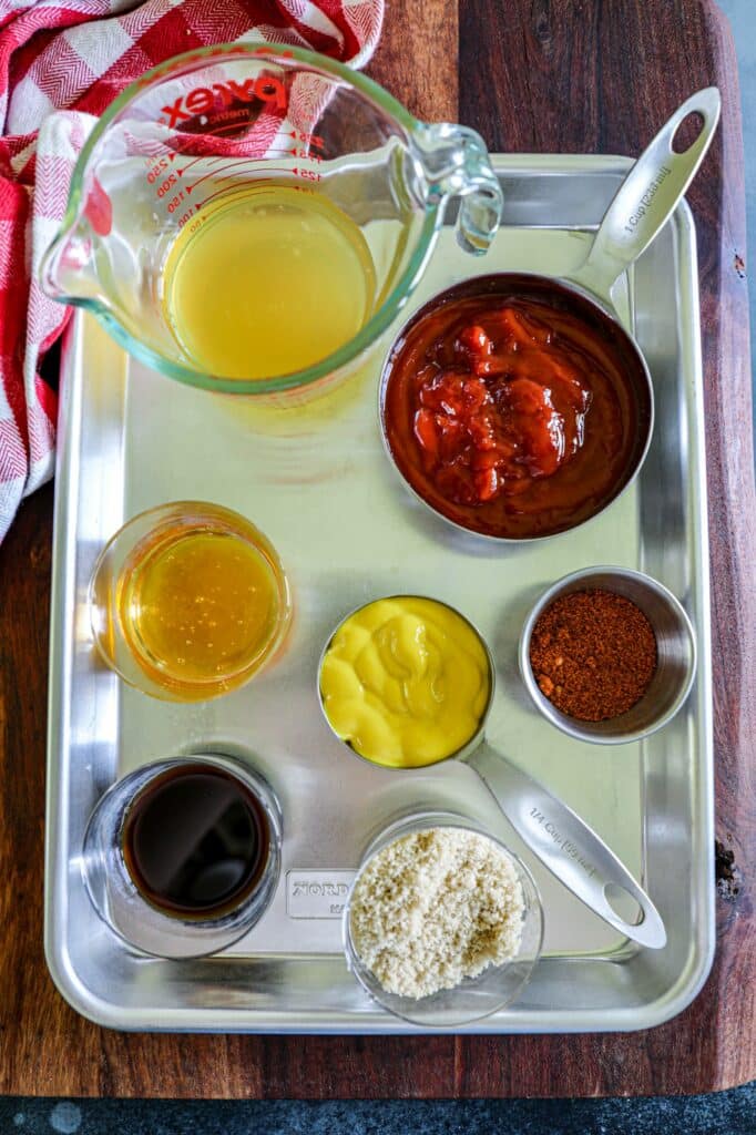 Homemade Memphis BBQ Sauce Recipe ingredients