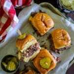 Pulled Beef & Cheddar Sliders