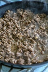 Cooking ground beef
