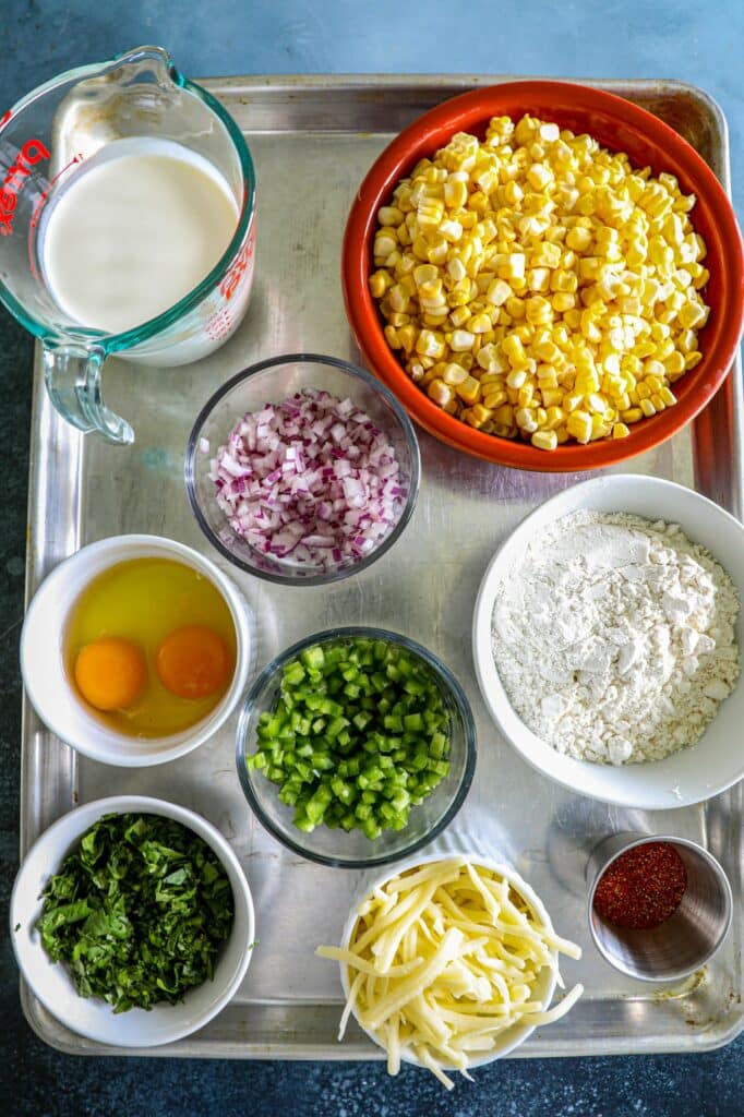 (Elote) Mexican Street Corn Fritters Recipe ingredients