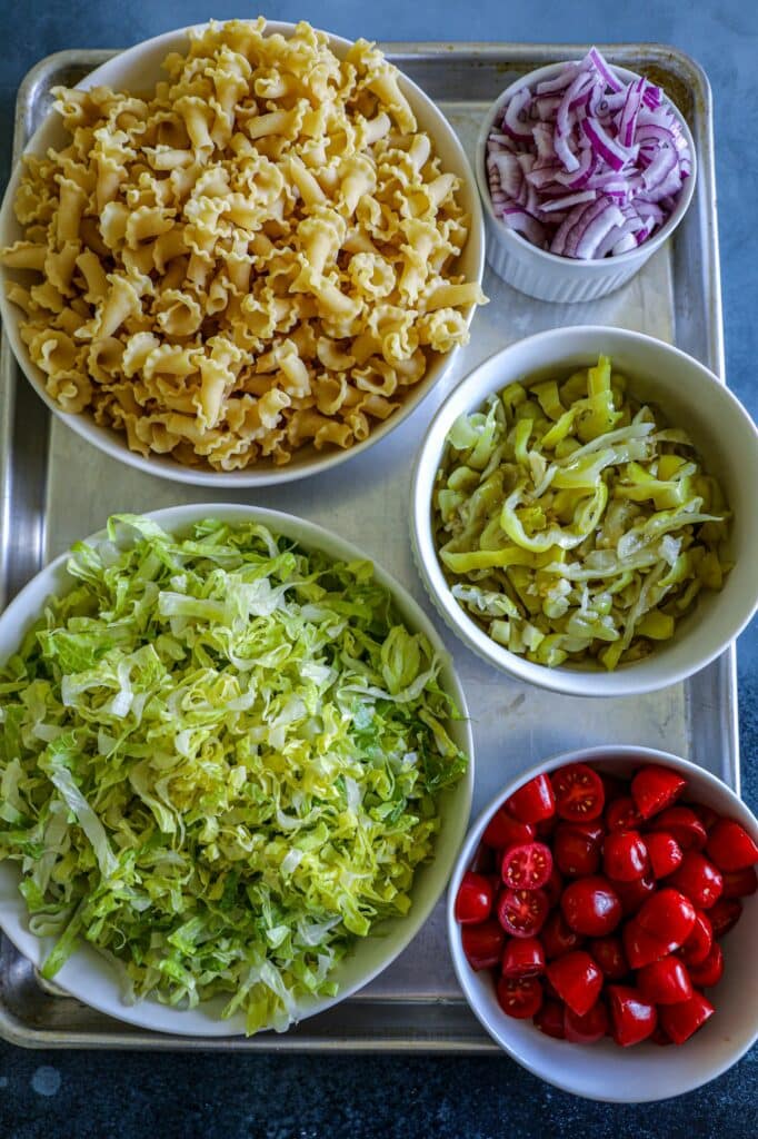 grinder pasta salad ingredients