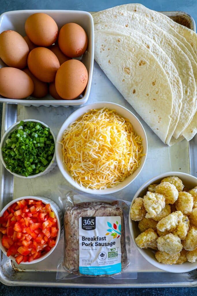Homemade McDonald's Breakfast Burrito Recipe ingredients