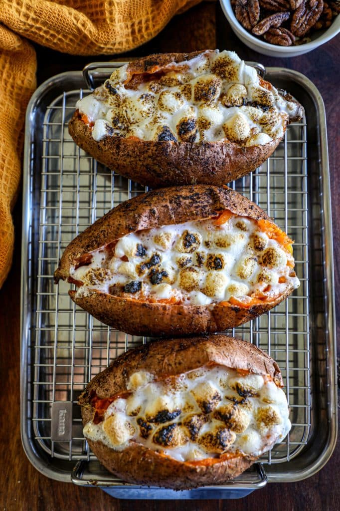 Smoked Sweet Potatoes