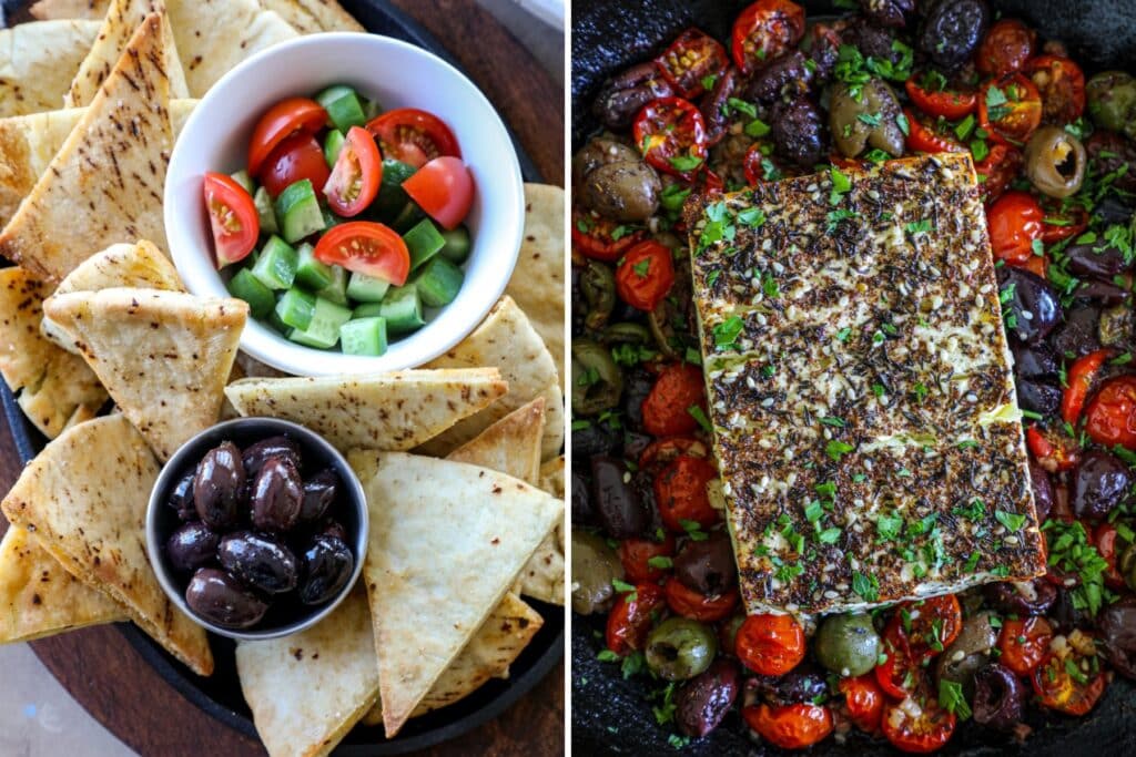 What to serve with baked feta dip