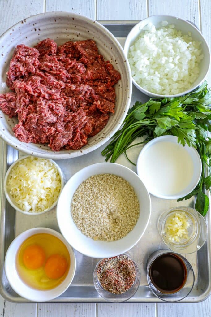 Bison Meatballs Recipe ingredients