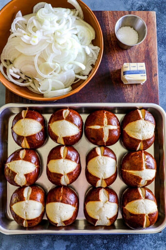 Brat Sliders Recipe ingredients