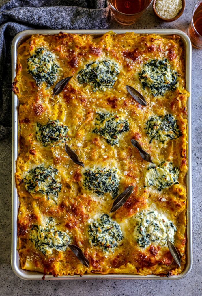 Butternut Squash and Spinach Lasagna