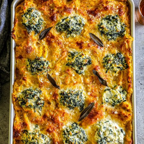 Butternut Squash and Spinach Lasagna