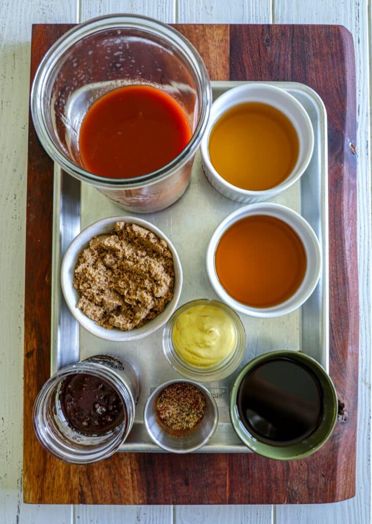 Maple Bourbon BBQ Sauce ingredients