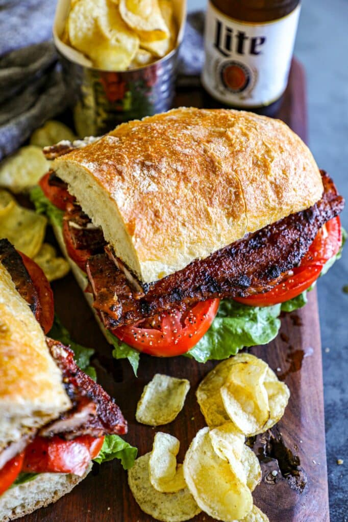 Pork Belly Sandwich Recipe (PBLT)