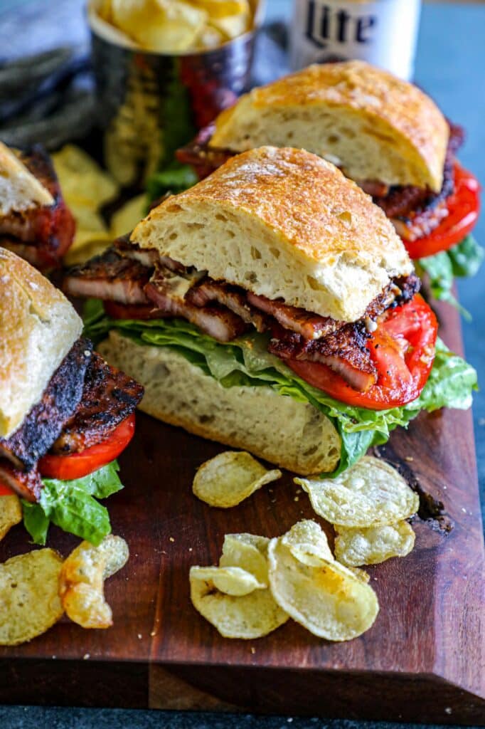 Pork Belly Sandwich Recipe (PBLT)