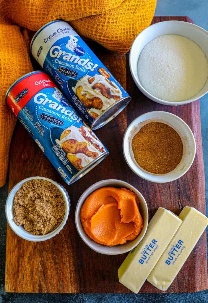 Pumpkin Spice Monkey Bread Recipe ingredients