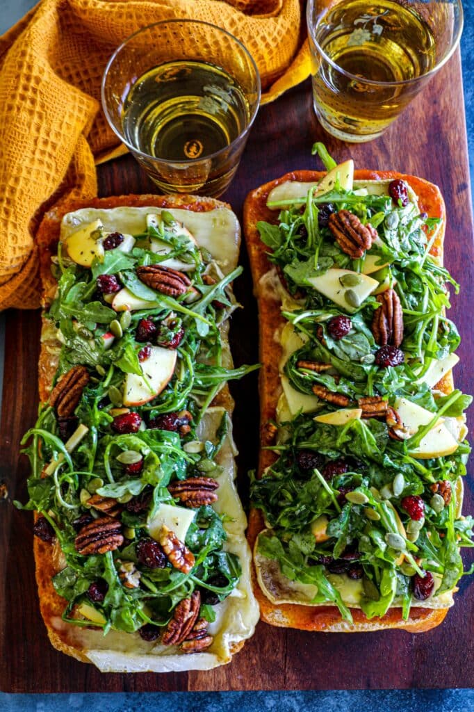 Baked Brie Bread with Autumn Salad