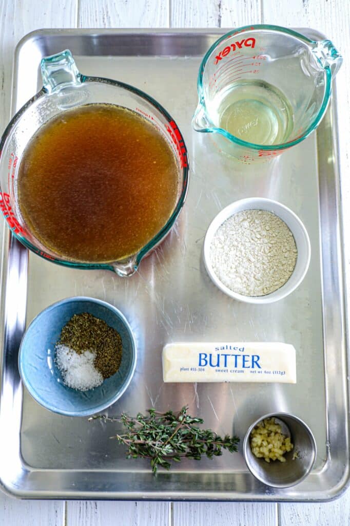 Make Ahead Turkey Gravy Recipe ingredients