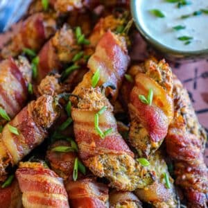Chicken Bacon Ranch Jalapeno Poppers