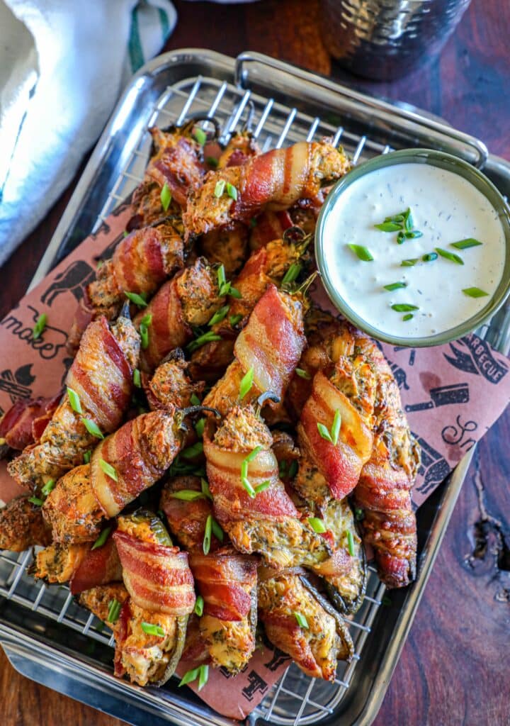 Chicken Bacon Ranch Jalapeno Poppers