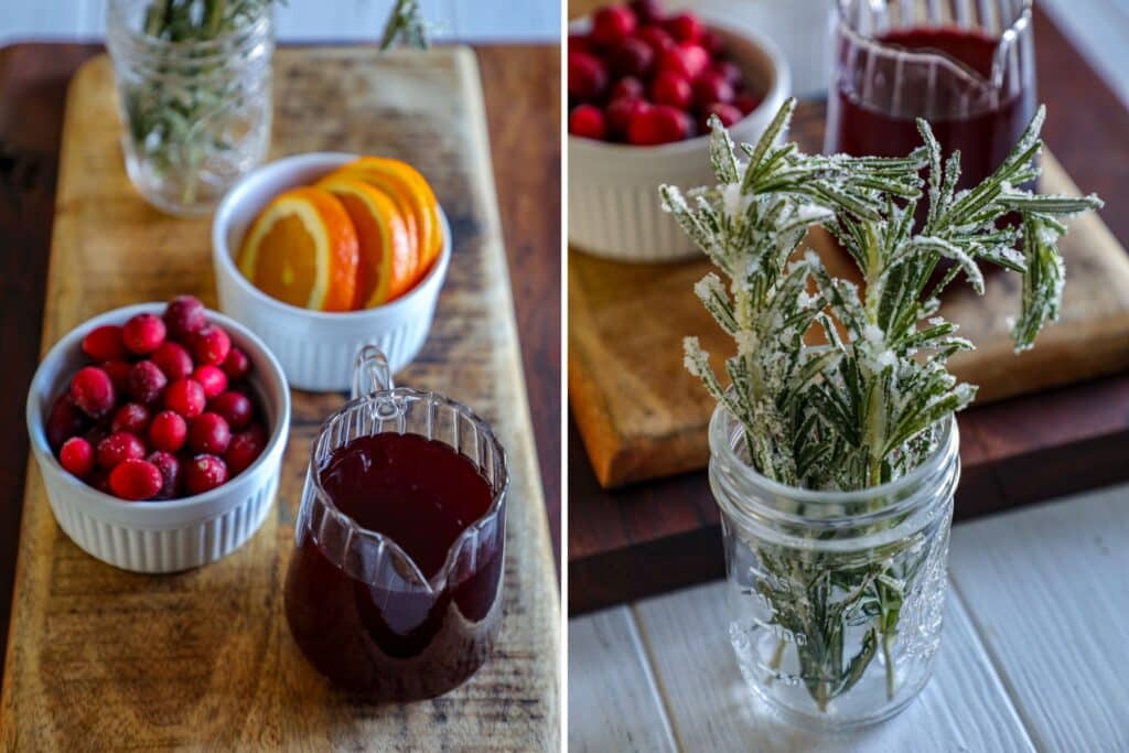 Cranberry Spritzer Recipe ingredients