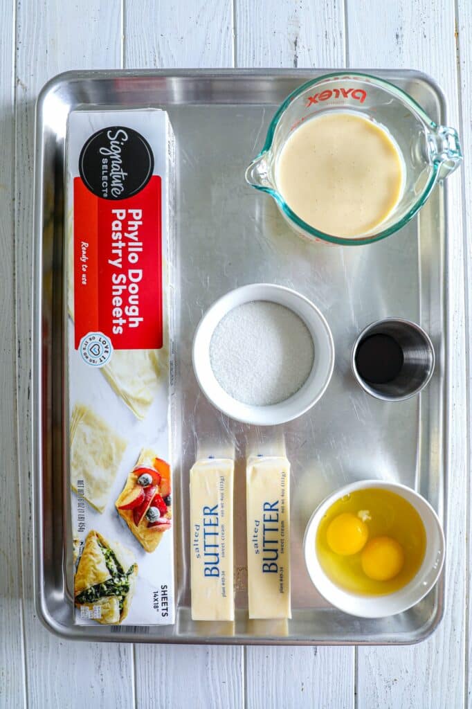 Eggnog Ruffled Milk Pie Recipe ingredients