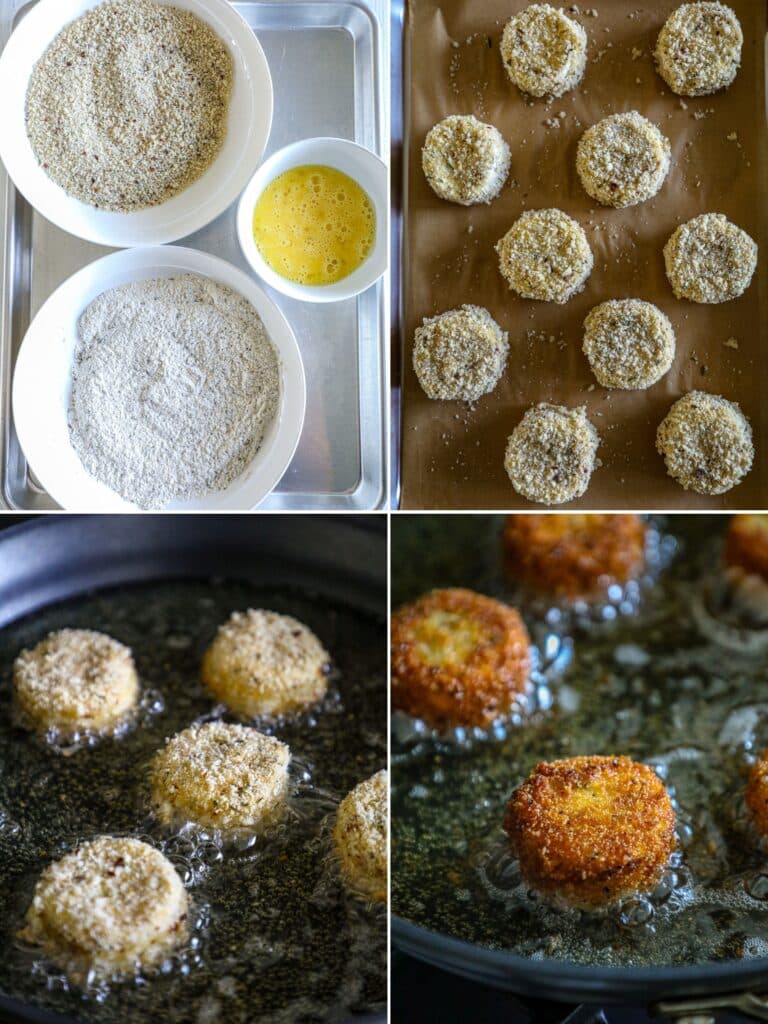 Fried Brie Recipe steps for making and frying