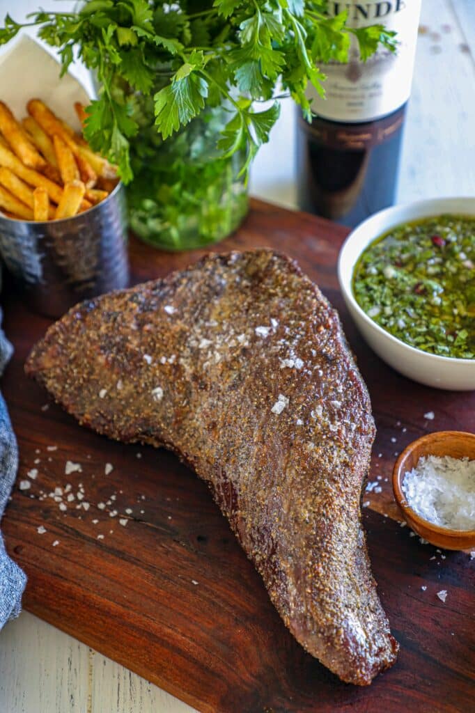 Finished tri tip after searing