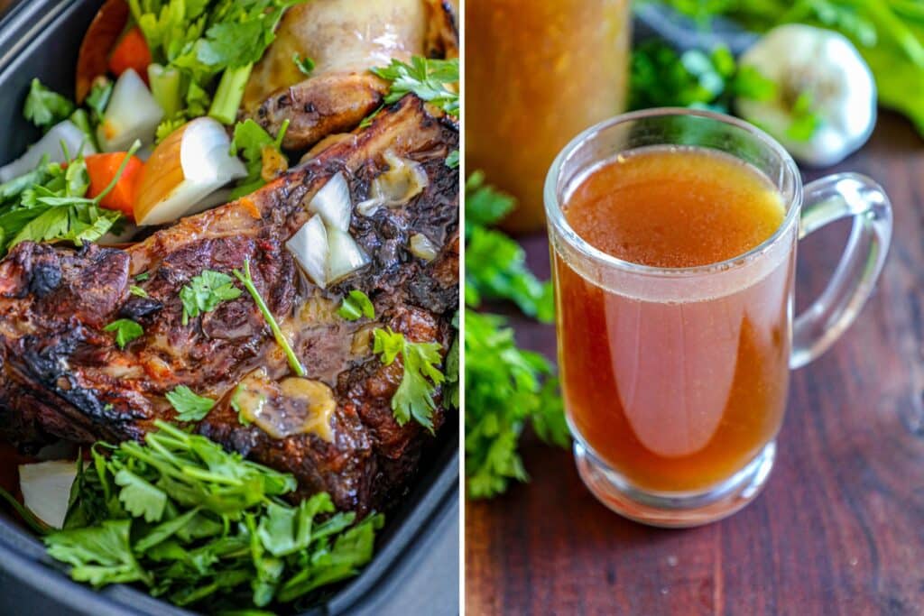 Slow Cooker Wagyu Beef Bone Broth