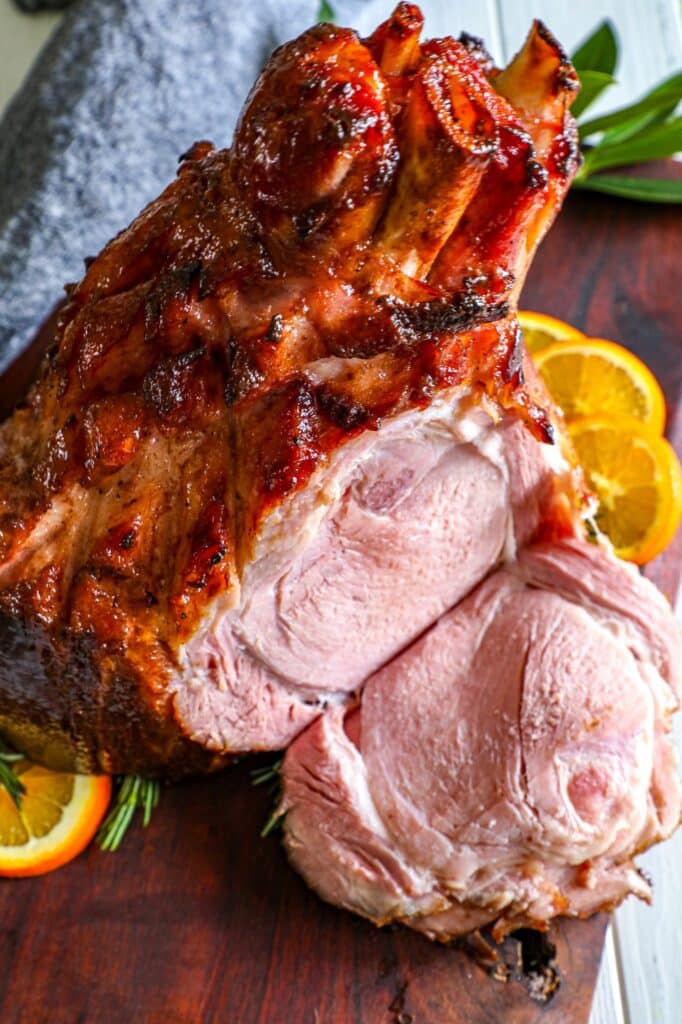 Bourbon Maple Glazed Ham