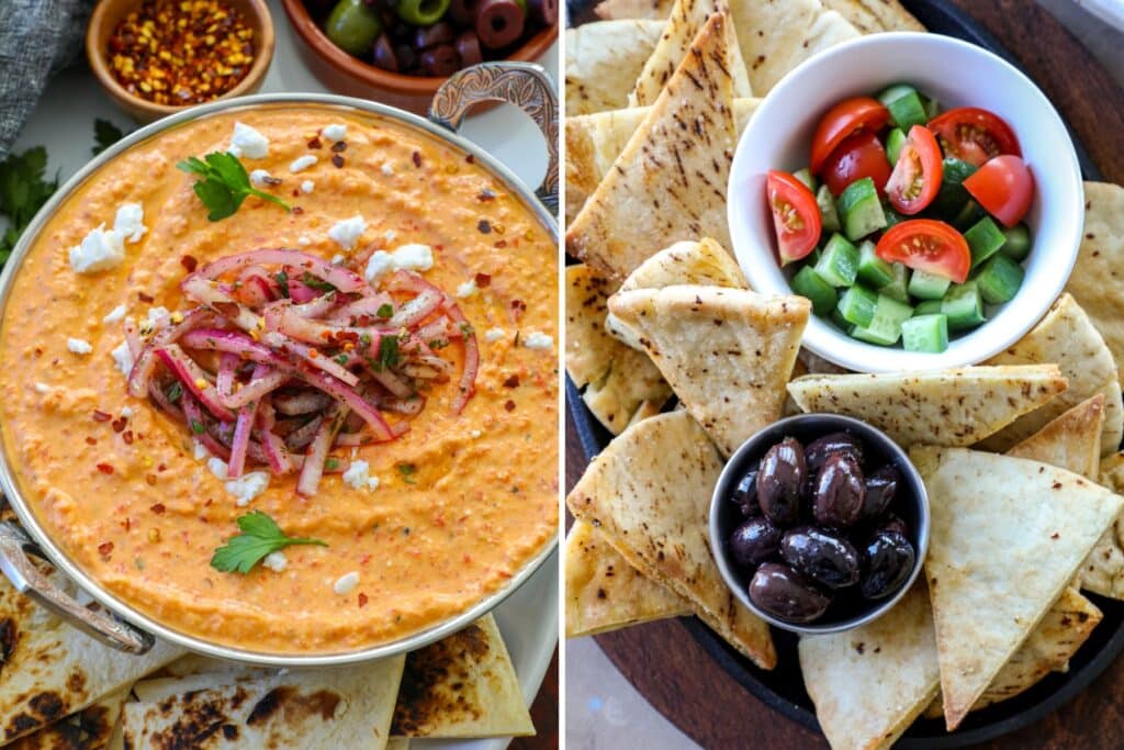 Foods to pair with spanakopita dip