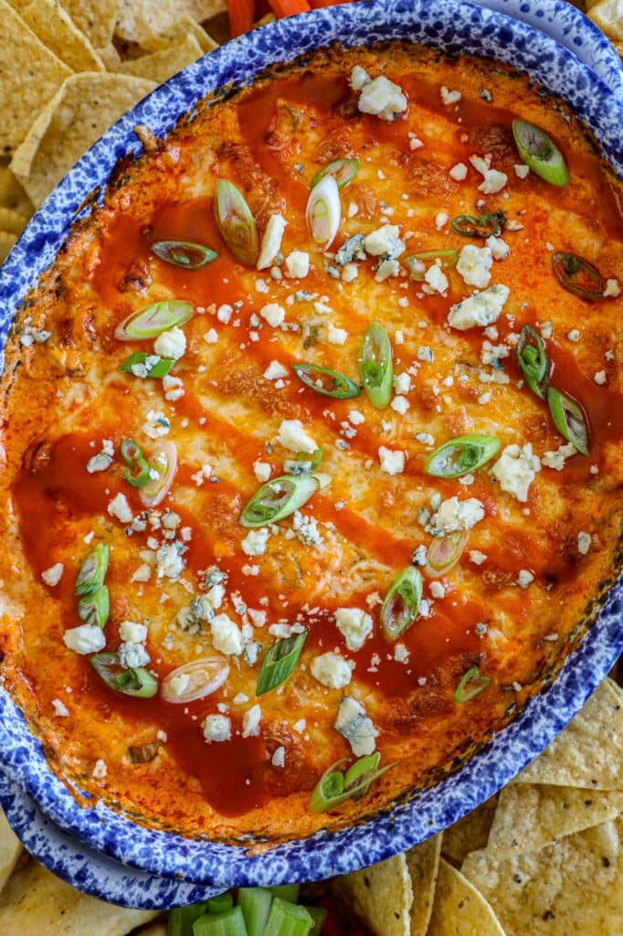 High Protein Buffalo Chicken Dip