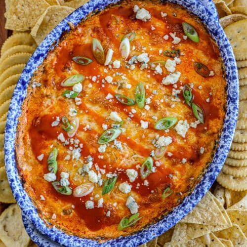 High Protein Buffalo Chicken Dip
