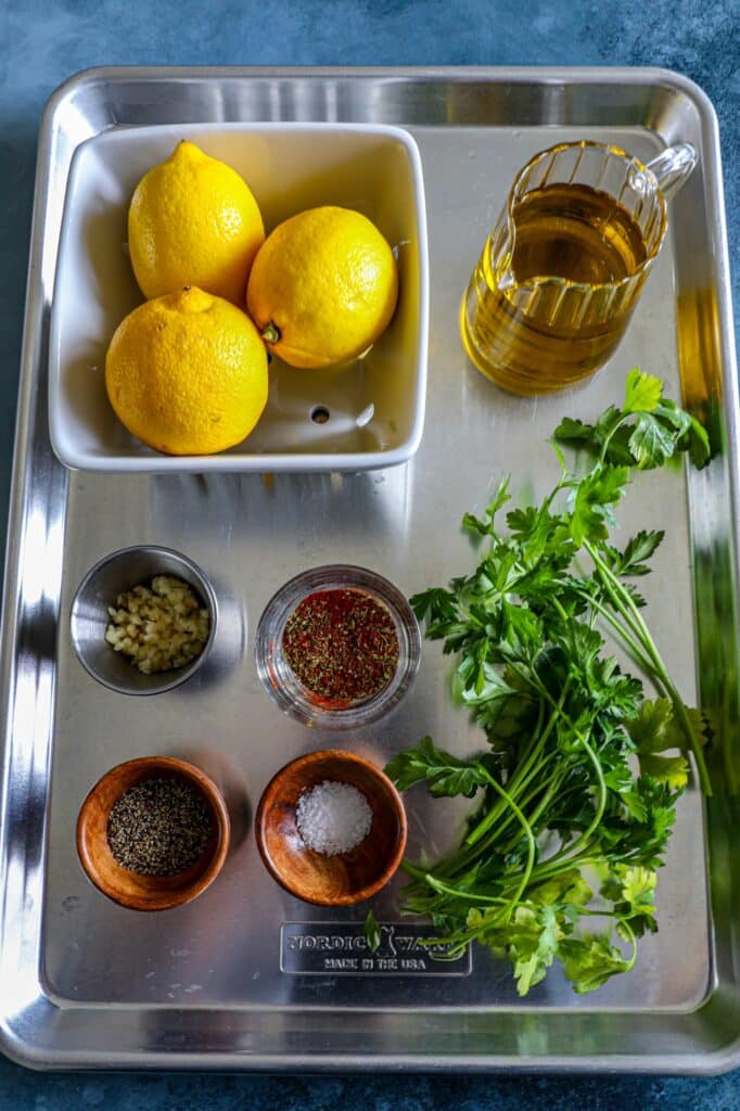 Lemon Pepper Chicken Marinade ingredients