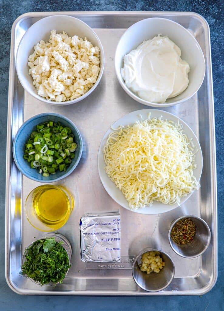 Spanakopita Dip Recipe ingredients