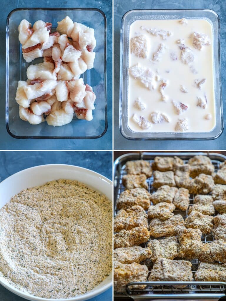 how to prepare and make catfish nuggets