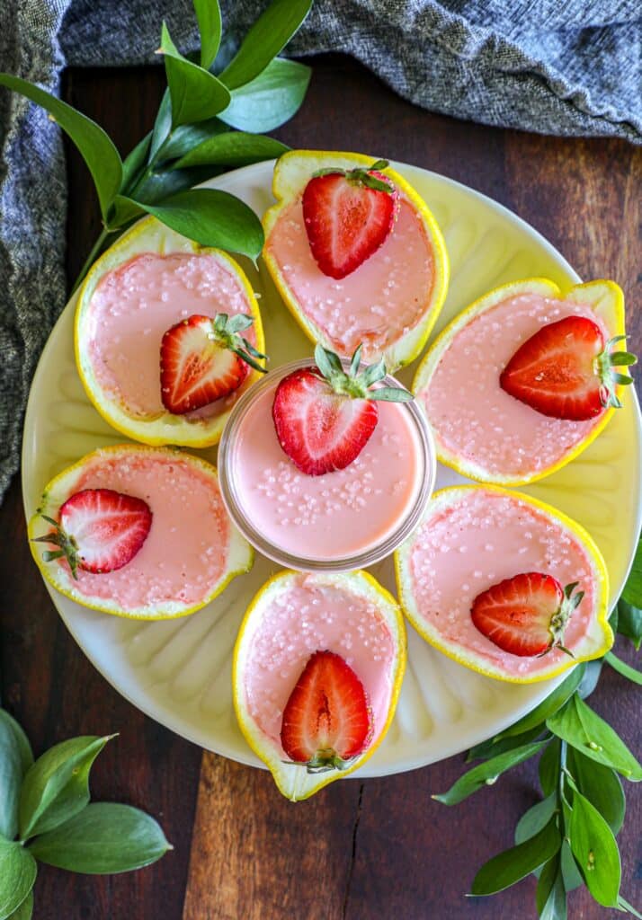 Strawberry Lemonade Posset