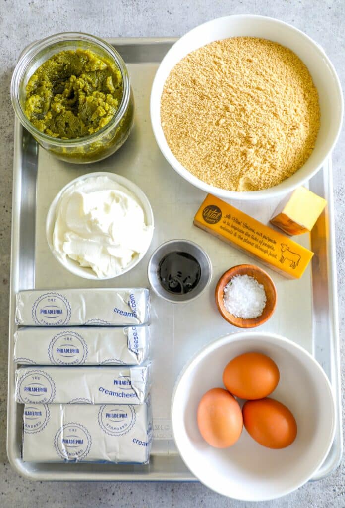 Pistachio Cheesecake Bar ingredients