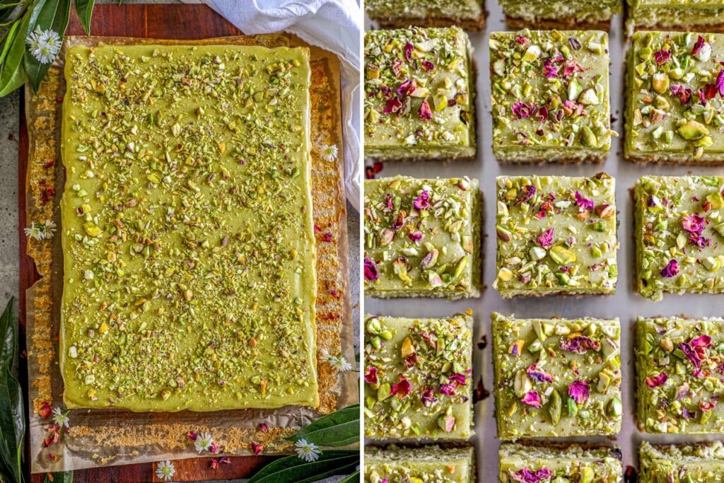 Pistachio Cheesecake Bars