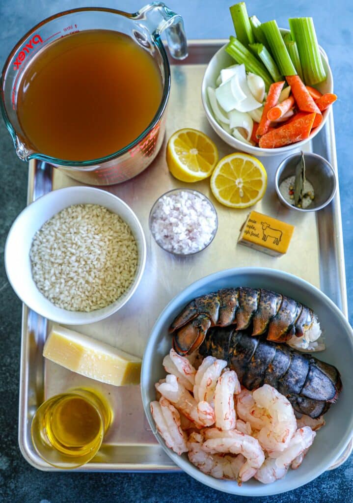 Shrimp and Lobster Risotto ingredients