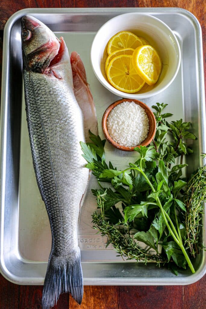 Grilled Branzino Recipe ingredients