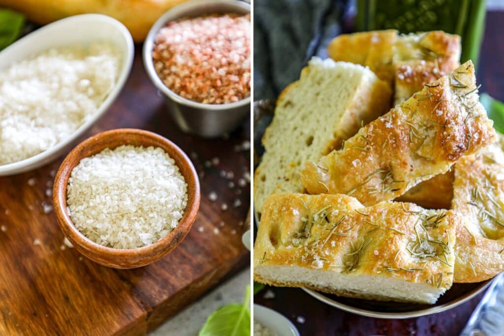 How To Smoke Salt - on focaccia