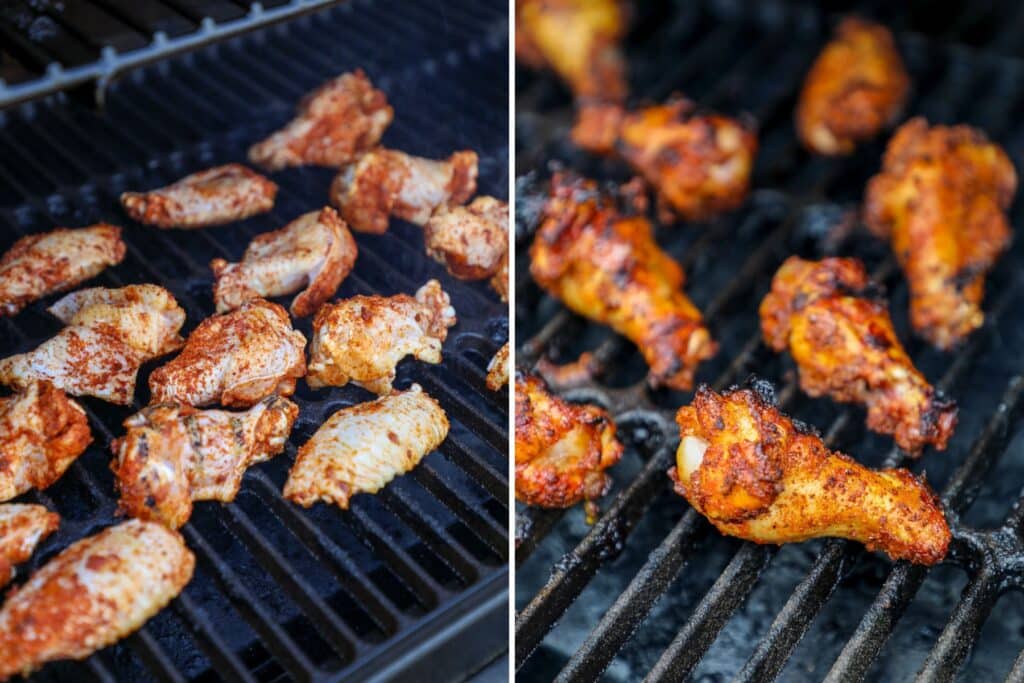 Nashville Hot Wings on the grill