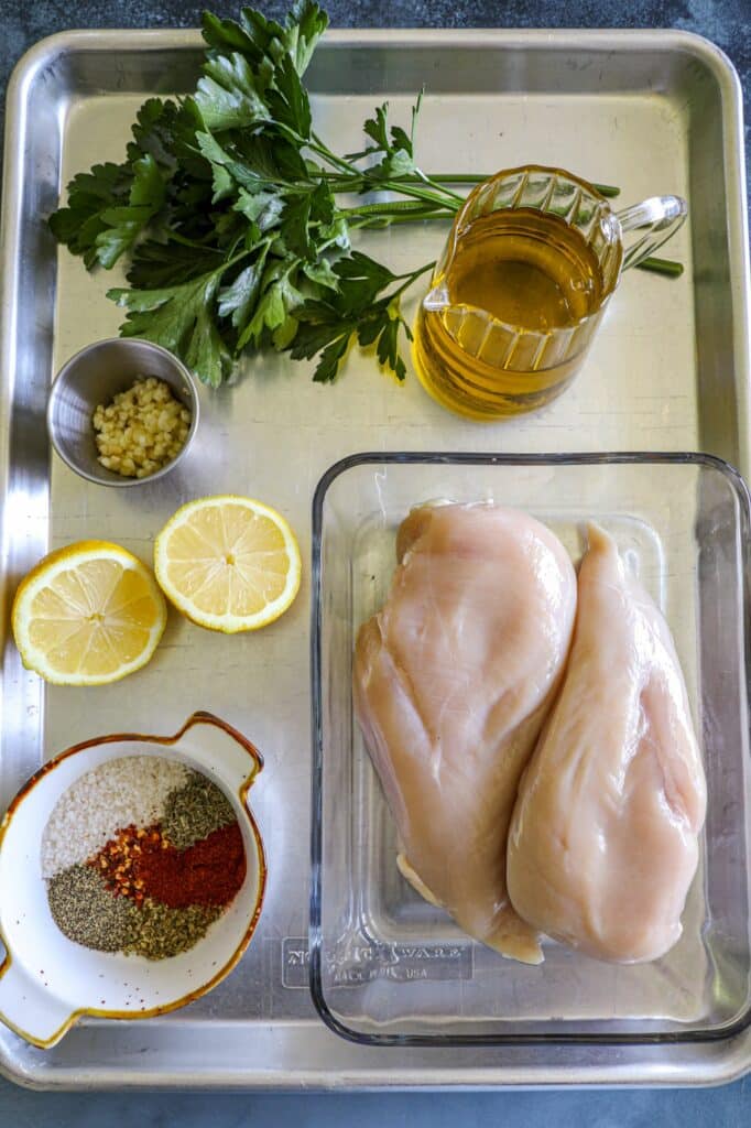 Grilled Chicken Pita Recipe ingredients