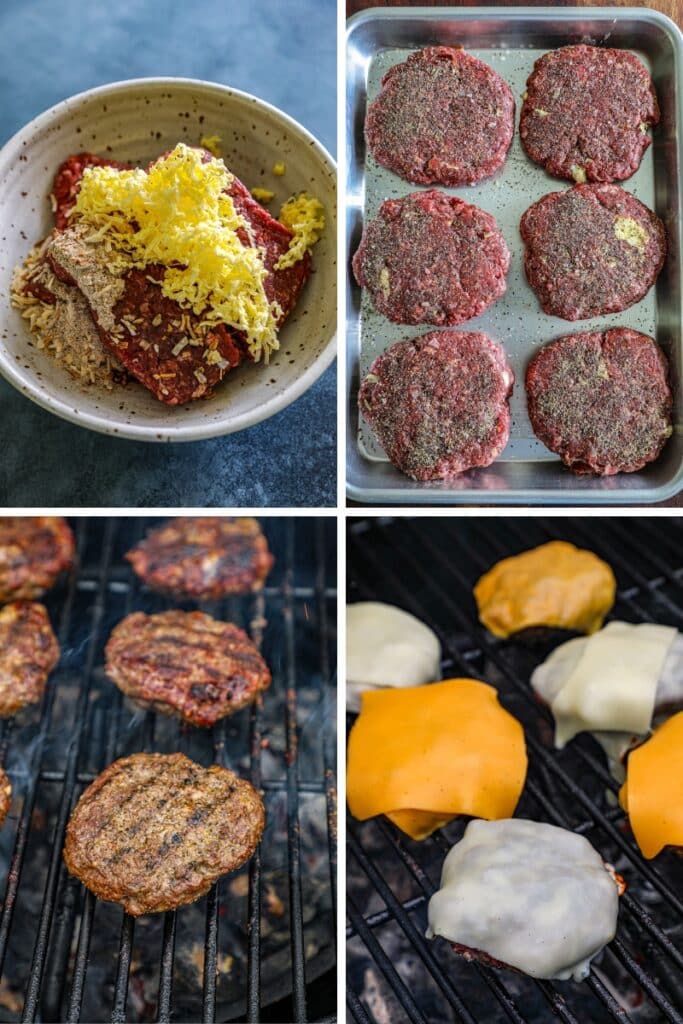 Steps for grilling Bison burgers