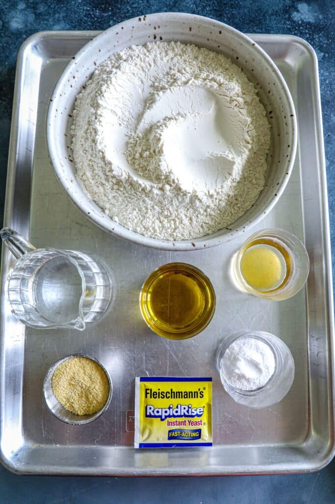 Focaccia Pizza dough ingredients